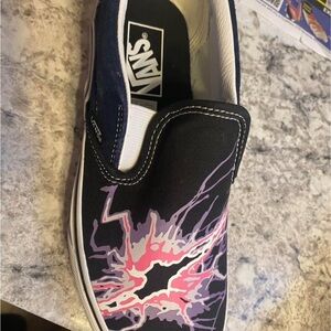 Vans Classic Slip-On with Pink and Black Design